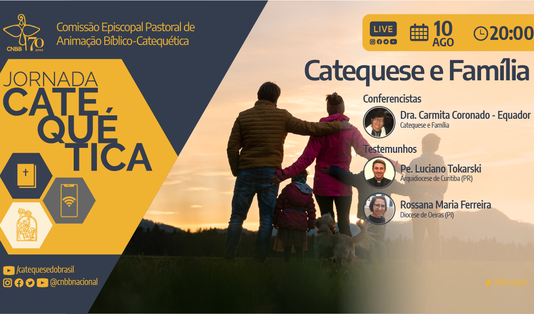 Comissão promove Jornada Catequética com o tema “Catequese e Família”; conferencistas internacionais confirmados